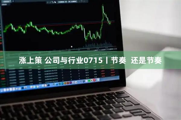 涨上策 公司与行业0715丨节奏  还是节奏