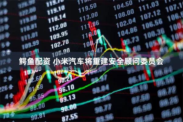 鳄鱼配资 小米汽车将重建安全顾问委员会